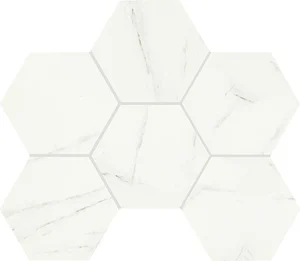 Декоративный элемент Piemme Marmi-Reali Mat Esagono Carrara 00409 29x41,5 матовый