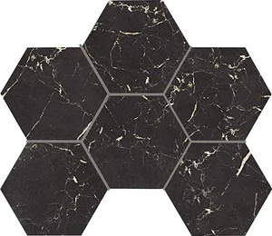 Декоративный элемент Piemme Marmi-Reali Mat Esagono Nero Reale 00411 29x41,5 матовый