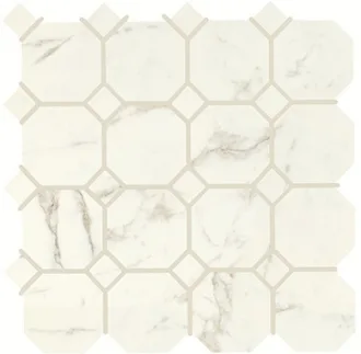 Marmi-Reali Mat Ottagono Statuario Gold 00412