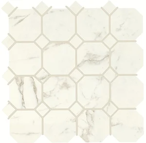 Декоративный элемент Piemme Marmi-Reali Mat Ottagono Statuario Gold 00412 30x30 матовый
