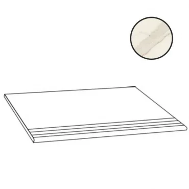 Ступень Piemme Marmi-Reali Mat Step Statuario Gold 01618 30x60 матовая
