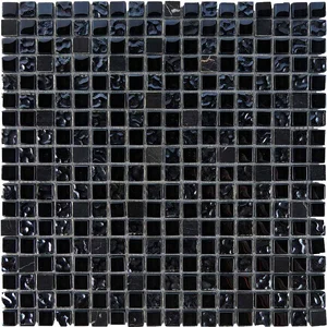 Мозаика Pixel Mosaic PIX714 Мрамор и стекло (15x15 мм) 30x30 глянцевая