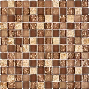 Мозаика Pixel Mosaic PIX722 Мрамор и стекло (23x23 мм) 30x30 глянцевая