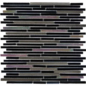 Мозаика Pixel Mosaic PIX734 Туфа и стекло 30x30 глянцевая