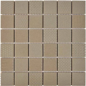 Мозаика Pixel Mosaic PIX619 Керамогранит (48х48 мм) 30,6x30,6 глянцевая