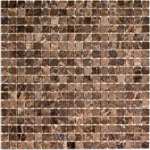 Мозаика Pixel Mosaic Dark Emperador PIX304 30,5x30,5 глянцевая
