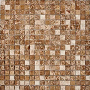Мозаика Pixel Mosaic PIX221 Мрамор (15x15 мм) 30,5x30,5 глянцевая