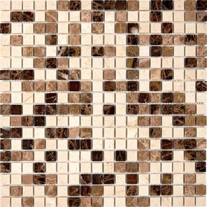 Мозаика Pixel Mosaic PIX268 Мрамор (15x15 мм) 30,5x30,5 глянцевая