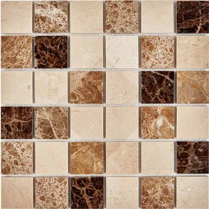Мозаика Pixel Mosaic PIX270 Мрамор (48x48 мм) 30,5x30,5 глянцевая