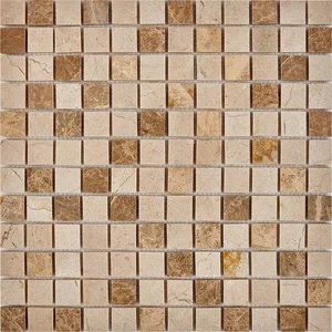 Мозаика Pixel Mosaic PIX274 Мрамор (23x23 мм) 30,5x30,5 глянцевая