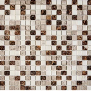 Мозаика Pixel Mosaic PIX277 Мрамор (15x15 мм) 30,5x30,5 глянцевая