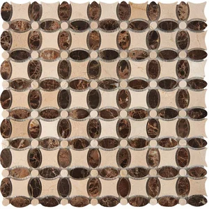 Мозаика Pixel Mosaic PIX283 Мрамор (32x32 мм) 33,6x33,6 глянцевая