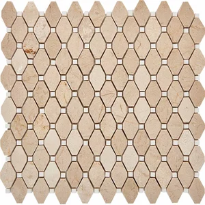 Мозаика Pixel Mosaic PIX285 Мрамор (39x24 мм) 30,5x34,2 глянцевая