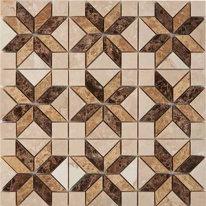 Мозаика Pixel Mosaic PIX286 Мрамор (23x23 мм) 29,8x29,8 глянцевая