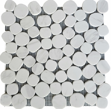 Мозаика Pixel Mosaic PIX310 Мрамор Volakas White 30x30 матовая
