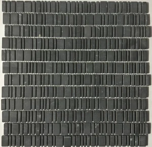 Мозаика Pixel Mosaic PIX317 Мрамор King Black 30,7x31 матовая