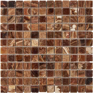 Мозаика Pixel Mosaic PIX206 Оникс (23x23 мм) 30,5x30,5 глянцевая