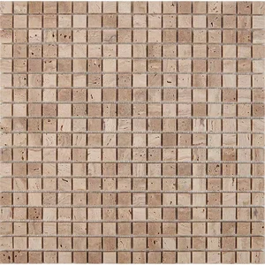 Мозаика Pixel Mosaic PIX259 Травертин (15х15 мм) 30x30 матовая