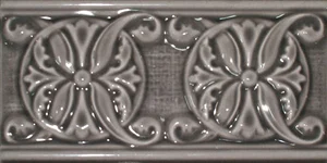 Бордюр Cevica Plus Classic 1 Basalt 7,5x15 глянцевый
