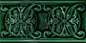 Бордюр Cevica Plus Classic 1 Esmeralda 7,5x15 глянцевый