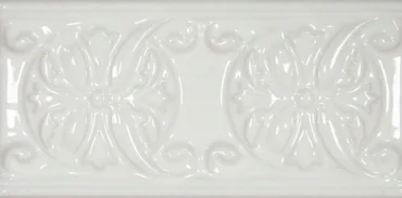 Бордюр Cevica Plus Classic 1 White Zinc 7,5x15 глянцевый