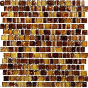 Мозаика JNJ Mosaic Precious Stones Amber 30,7x31,1 глянцевая
