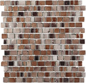 Мозаика JNJ Mosaic Precious Stones Tiger-Eye Mix Matt 30,7x31,1 глянцевая