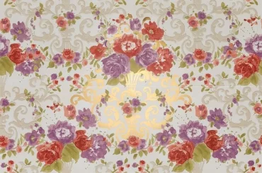 Панно Petracers Primavera Fioritura Oro Su Bianco 65x97,7 глянцевое