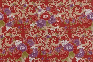 Панно Petracers Primavera Fioritura Su Rosso 65x97,7 глянцевое