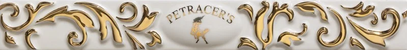 Бордюр Petracers Primavera Listello Logo Bianco 4x32,5 глянцевый