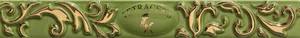 Бордюр Petracers Primavera Listello Logo Verde 4x32,5 глянцевый