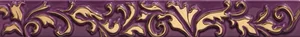 Бордюр Petracers Primavera Listello Ricciolo Viola 4x32,5 глянцевый