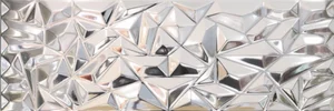 Плитка Venis Prisma Silver 33,3x100 глянцевая