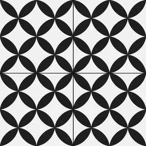 Керамогранит Prissmacer Circle Black Pre. 45x45 матовый