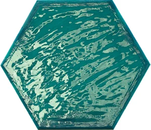 Керамогранит Prissmacer Rain Aquamarine Hex 19,8x22,8 глянцевый