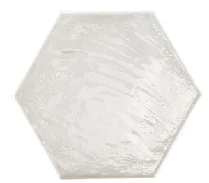 Керамогранит Prissmacer Rain Bianco Hex 19,8x22,8 глянцевый