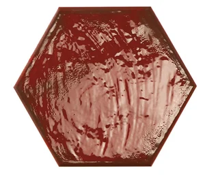 Керамогранит Prissmacer Rain Bordeaux Hex 19,8x22,8 глянцевый