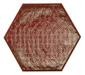 Керамогранит Prissmacer Rain Dec Bordeaux Mist 19,8x22,8 глянцевый