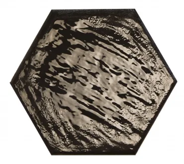 Керамогранит Prissmacer Rain Nero Hex 19,8x22,8 глянцевый