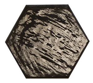 Керамогранит Prissmacer Rain Nero Hex 19,8x22,8 глянцевый
