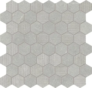 Мозаика Provenza Eureka Mosaico Esagona Grigio EF4H 30x30 матовая