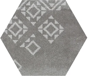 Декоративный элемент Provenza Gesso Esagona Patchwork Black Velvet E3F3 25,5x29,4 матовый