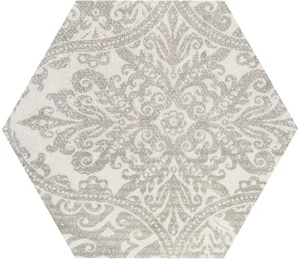 Декоративный элемент Provenza Gesso Esagona Patchwork Pearl Grey E3F2 25,5x29,4 матовый