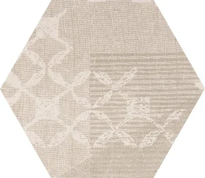 Декоративный элемент Provenza Gesso Esagona Patchwork Taupe Linen E3F1 25,5x29,4 матовый