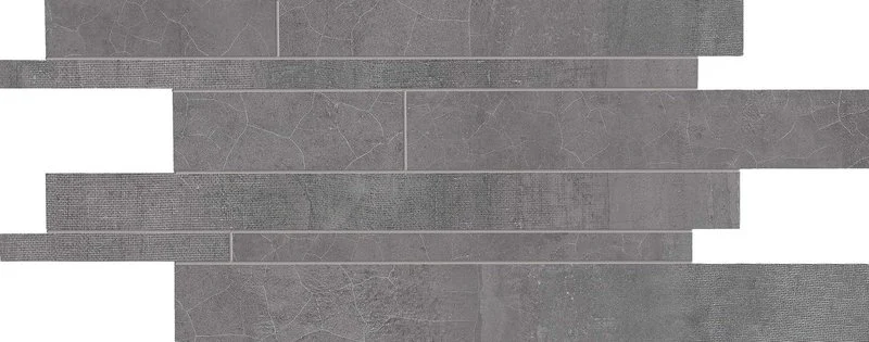 Мозаика Provenza Gesso Listelli Sfalsati Black Velvet E3ES 30x60 матовая