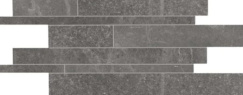 Мозаика Provenza Groove Listelli Sfalsati Mistique Black E3G3 30x60 матовая
