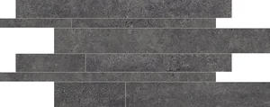 Мозаика Provenza Re-Play Concrete Listelli Sfalsati Anthracite EKGM 30x60 матовая