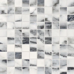Мозаика Provenza Unique Marble Mosaico 3X3 Bianco Siena Silktech EL5Y 30x30 матовая