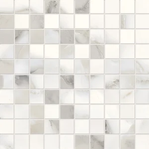 Мозаика Provenza Unique Marble Mosaico 3X3 Calacatta Regale Silktech EL5Z 30x30 матовая