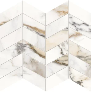 Мозаика Provenza Unique Marble Mosaico Arrows Paonazzetto Silktech EL91 30x30 матовая